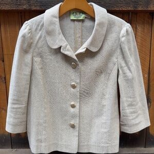 Juicy Couture Tan Cropped Blazer Women’s Size 10